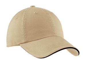 Image for Port Authority Sandwich Bill Cap with Striped Closure. C830