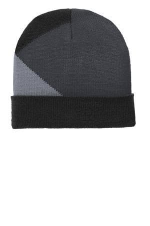 Image for DISCONTINUED Port Authority Cuffed Colorblock Beanie. C906