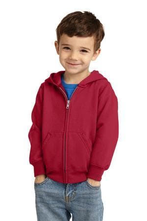 Image for Port & Company Toddler Core Fleece Full-Zip Hooded Sweatshirt. CAR78TZH