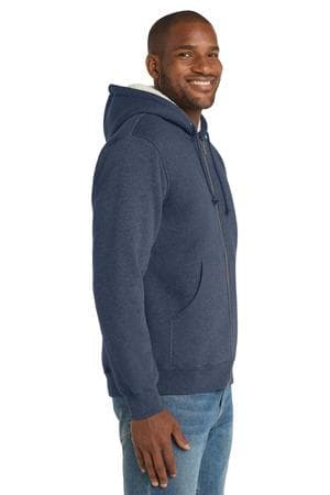 Image for CornerStone Heavyweight Sherpa-Lined Hooded Fleece Jacket. CS625