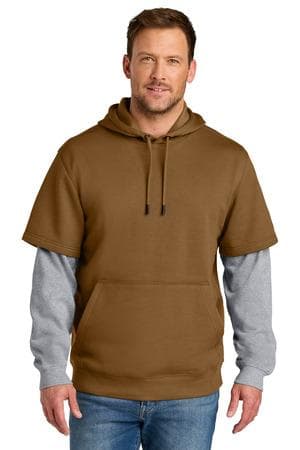 Image for CornerStone Tough Fleece Layered Hoodie CSF632