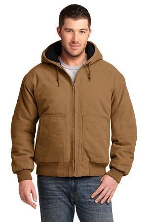 Image for CornerStone Washed Duck Cloth Insulated Hooded Work Jacket. CSJ41