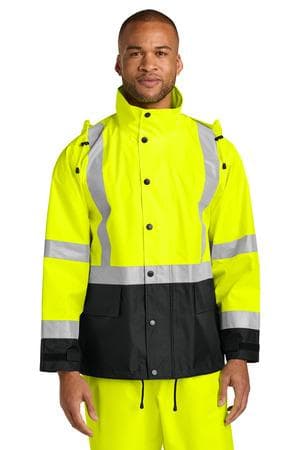 Image for CornerStone ANSI 107 Class 3 Rain Jacket CSJ504