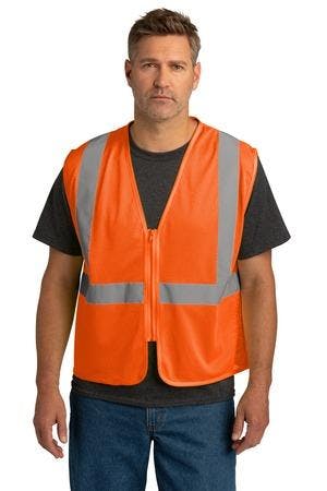 Image for CornerStone ANSI 107 Class 2 Economy Mesh Zippered Vest. CSV101