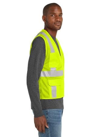 Image for CornerStone ANSI 107 Class 2 Mesh Six-Pocket Zippered Vest. CSV104