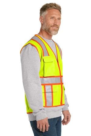 Image for CornerStone ANSI 107 Class 2 Surveyor Zippered Two-Tone Vest. CSV105