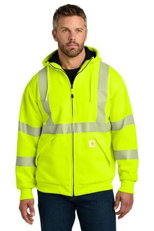 Image for Carhartt ANSI 107 Class 3 Lined Full-Zip Sweatshirt CT104988