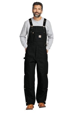 Image for Carhartt Tall Firm Duck Insulated Bib Overalls CTT106672