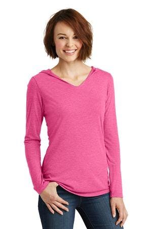 Image for District Women's Perfect Tri Long Sleeve Hoodie. DM139L