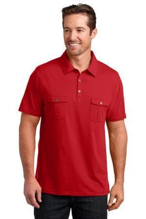 Image for DISCONTINUED District Made Mens Double Pocket Polo. DM333