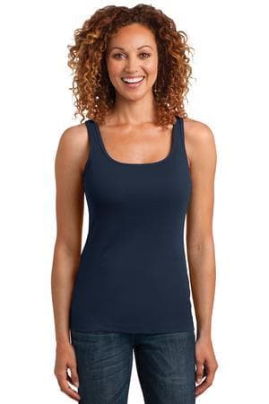 Image for DISCONTINUED District Made Ladies Mini Rib Racerback Tank. DM403