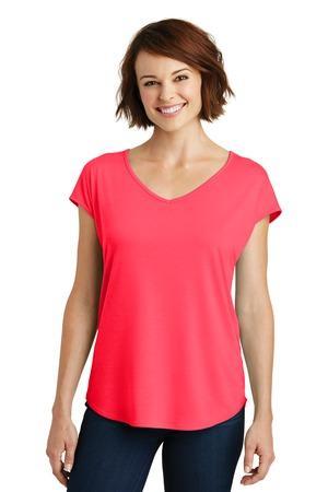 Image for DISCONTINUED District Women's Drapey Cross-Back Tee. DM416