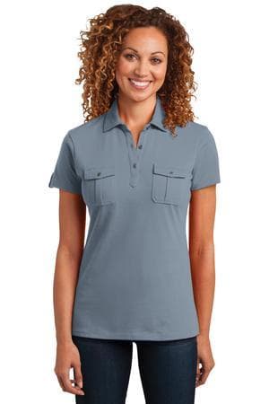 Image for DISCONTINUED District Made Ladies Double Pocket Polo. DM433