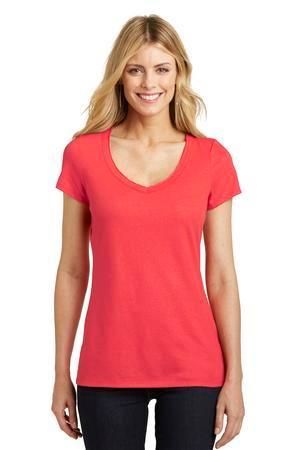 Image for DISCONTINUED District Made Ladies Shimmer V-Neck Tee. DM456