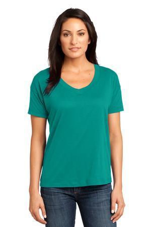 Image for DISCONTINUED District Made - Ladies Modal Blend Relaxed V-Neck Tee. DM480