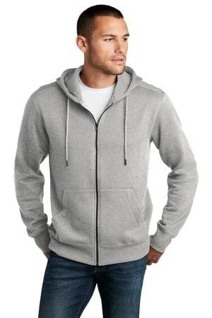 Image for District Perfect Weight Fleece Full-Zip Hoodie DT1103