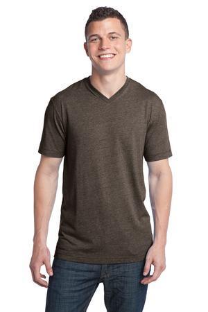 Image for DISCONTINUED District - Young Mens Tri-Blend V-Neck Tee DT142V