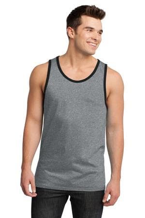 Image for DISCONTINUED District - Young Mens Cotton Ringer Tank DT1500