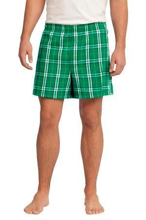 Image for DISCONTINUED District - Young Mens Flannel Plaid Boxer. DT1801