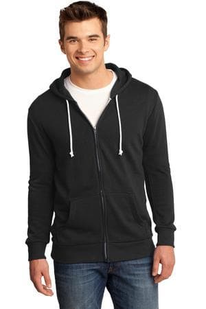 Image for DISCONTINUED District - Young Mens Core Fleece Full-Zip Hoodie DT190