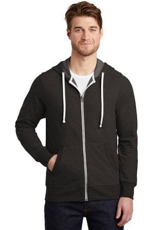 Image for District Perfect Tri French Terry Full-Zip Hoodie. DT356