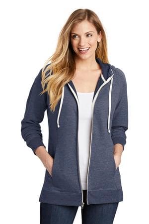 Image for District Women's Perfect Tri French Terry Full-Zip Hoodie. DT456