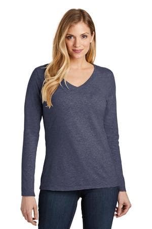 Image for District Women's Very Important Tee Long Sleeve V-Neck. DT6201