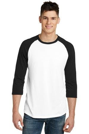 Image for District Very Important Tee 3/4-Sleeve Raglan. DT6210