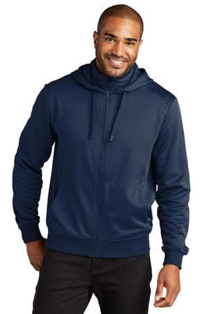 Image for Port Authority Smooth Fleece Hooded Jacket F814