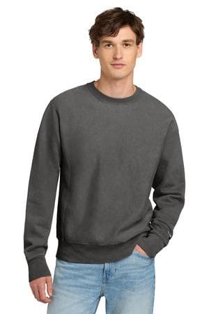 Image for Champion Reverse Weave Garment-Dyed Crewneck Sweatshirt. GDS149