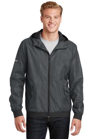 Image for Sport-Tek Embossed Hooded Wind Jacket. JST53