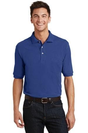 Image for Port Authority Heavyweight Cotton Pique Polo with Pocket. K420P