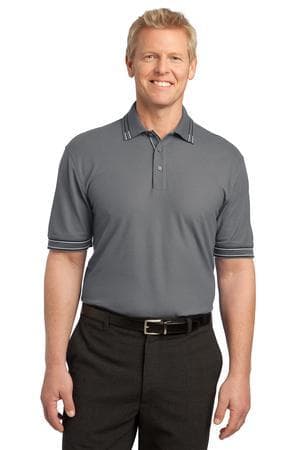 Image for DISCONTINUED Port Authority Silk Touch Tipped Polo. K502