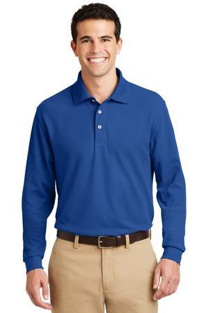 Image for DISCONTINUED Port Authority Long Sleeve EZCotton Pique Polo. K800LS