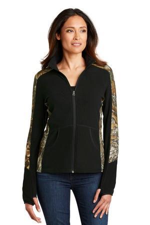 Image for DISCONTINUED Port Authority Ladies Camouflage Microfleece Full-Zip Jacket. L230C