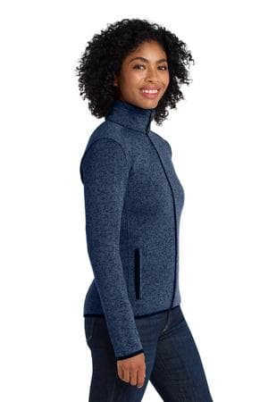 Image for Port Authority Women's Sweater Fleece Jacket. L232