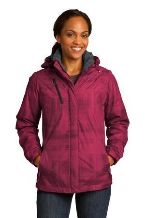 Image for DISCONTINUED Port Authority Ladies Brushstroke Print Insulated Jacket. L320