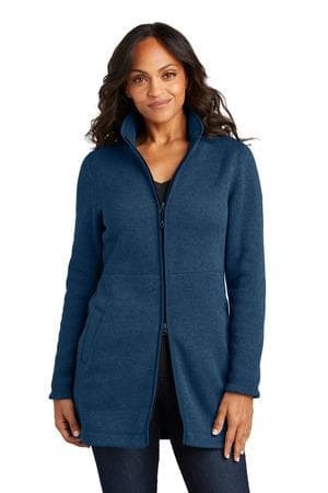 Image for Port Authority Women's Arc Sweater Fleece Long Jacket L425