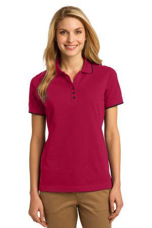 Image for DISCONTINUED Port Authority Ladies Rapid Dry Tipped Polo. L454