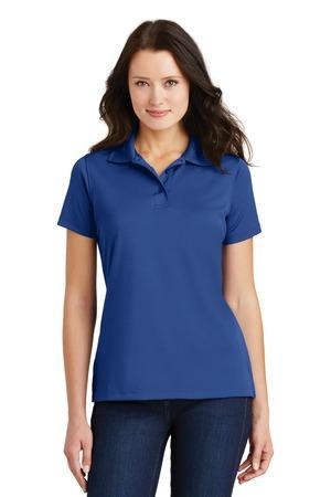 Image for DISCONTINUED Port Authority Ladies Poly-Charcoal Blend Pique Polo. L497