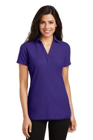 Image for DISCONTINUED Port Authority Ladies Silk Touch Y-Neck Polo. L5001