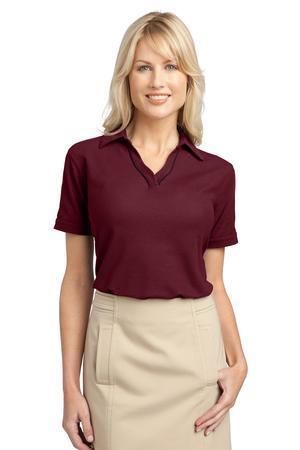 Image for DISCONTINUED Port Authority Ladies Silk Touch Piped Polo. L502