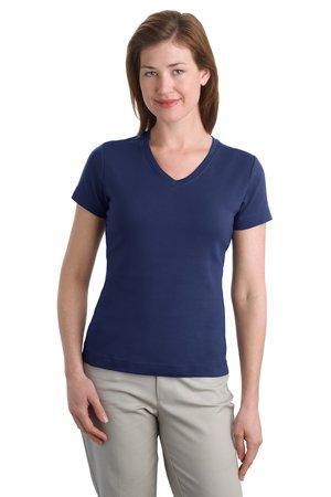 Image for DISCONTINUED Port Authority Ladies Modern Stretch Cotton V-Neck Shirt. L516V