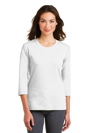 Image for DISCONTINUED Port Authority Ladies Modern Stretch Cotton 3/4-Sleeve Scoop Neck Shirt. L517