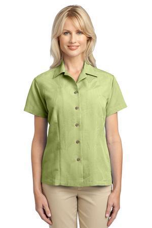 Image for DISCONTINUED Port Authority Ladies Patterned Easy Care Camp Shirt. L536