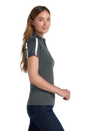 Image for Port Authority Women's Silk Touch Performance Colorblock Stripe Polo. L547