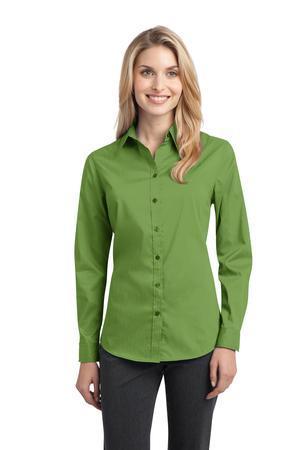 Image for DISCONTINUED Port Authority Ladies Stretch Poplin Shirt. L646