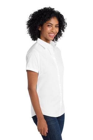 Image for Port Authority Women's Short Sleeve SuperPro Twill Shirt. L664