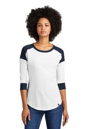 Image for New Era Ladies Heritage Blend 3/4-Sleeve Baseball Raglan Tee. LNEA104