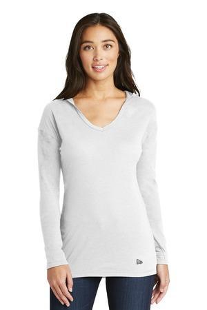 Image for DISCONTINUED New Era Ladies Tri-Blend Performance Pullover Hoodie Tee. LNEA131